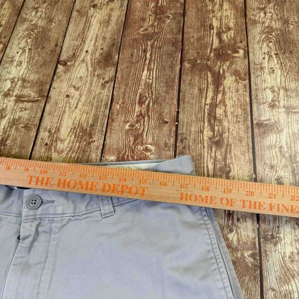 j.crew Chino Shorts Mens 36 Gray Cotton Casual Classic Pockets